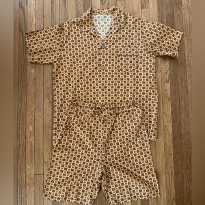 1960s VINTAGE MENS PAJAMAS SLEEPWEAR LARGE VLV